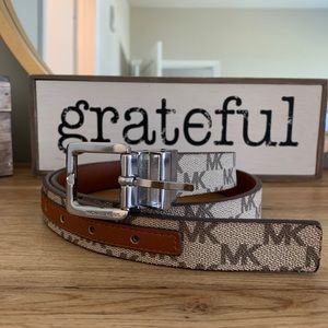 Micheal Kors Signature Reversible Belt 31”-37”